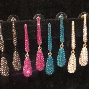 Modern Crystal Pavé Earring,Boutique-NWT